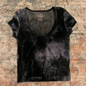 Barely worn tie dye velvet shirt